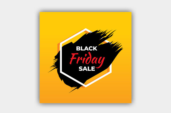 Black Friday Sale Banner Design Vector for Print Templates