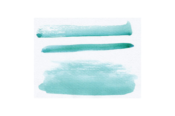Blue Watercolor Brush Strokes