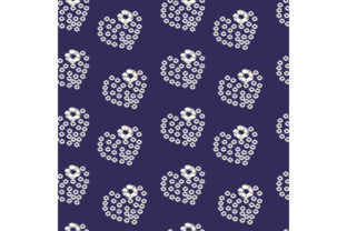 Delicate Pattern on a Blue Background