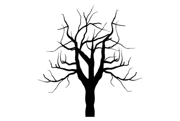 Halloween Tree Cutout Sticker Crafts