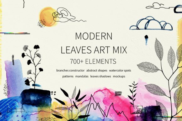 Leaves. Modern Graphic Elements