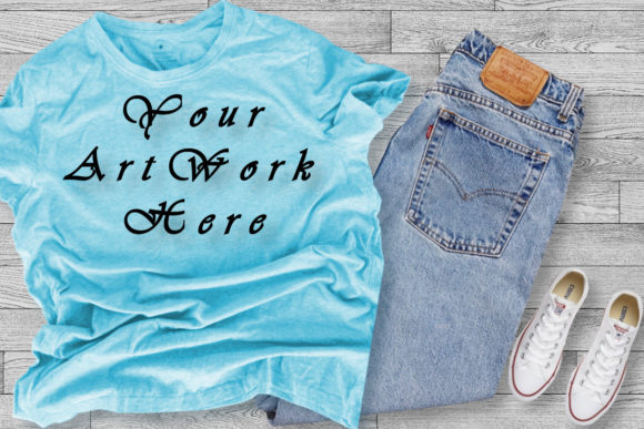 Mockups Light Blue T-shirt for T-Shirts
