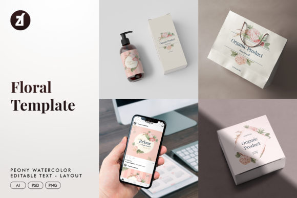 Peony Branding Template & Print Templates