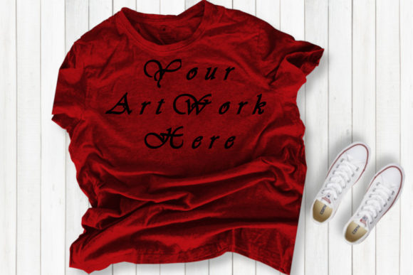 Red T-shirt Mockups for Branding