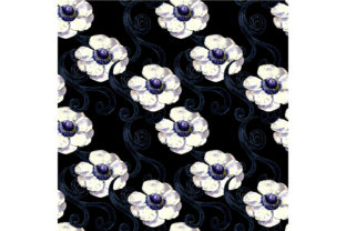 Seamless Pattern on a Black Background
