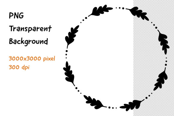 Wreath Frame Black and White -16